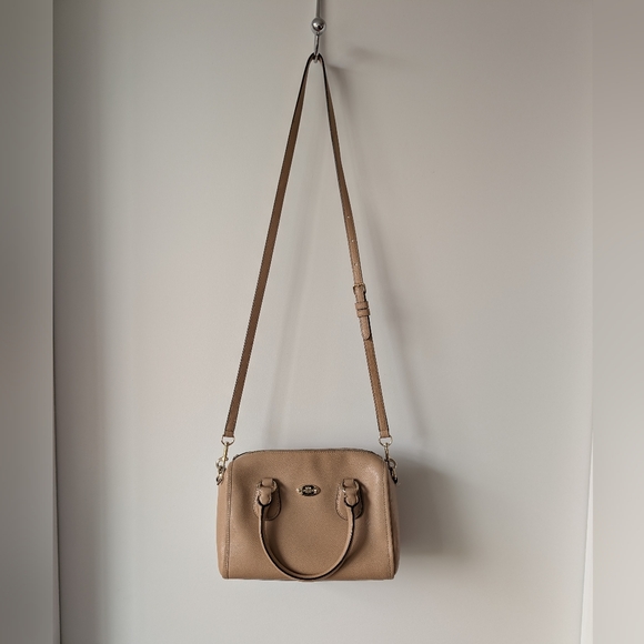 Coach Handbags - Coach Tan Leather Crossbody AS IS